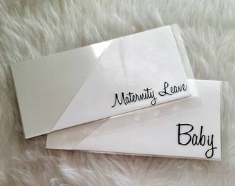 Individual Cash Envelopes, Peek A Boo Cash Envelopes, Cash Envelope System, White and Black Envelopes