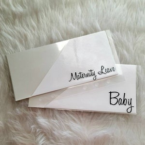 Individual Cash Envelopes, Peek A Boo Cash Envelopes, Cash Envelope System, White and Black Envelopes