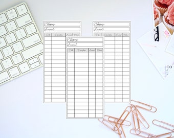 Printable Cash Trackers, Cash Envelope Trackers, Envelope Trackers