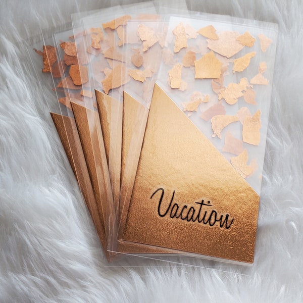 Peek A Boo Confetti Foil Cash Envelopes