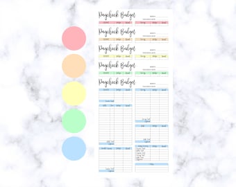 Printable Pastel Paycheck Tracker