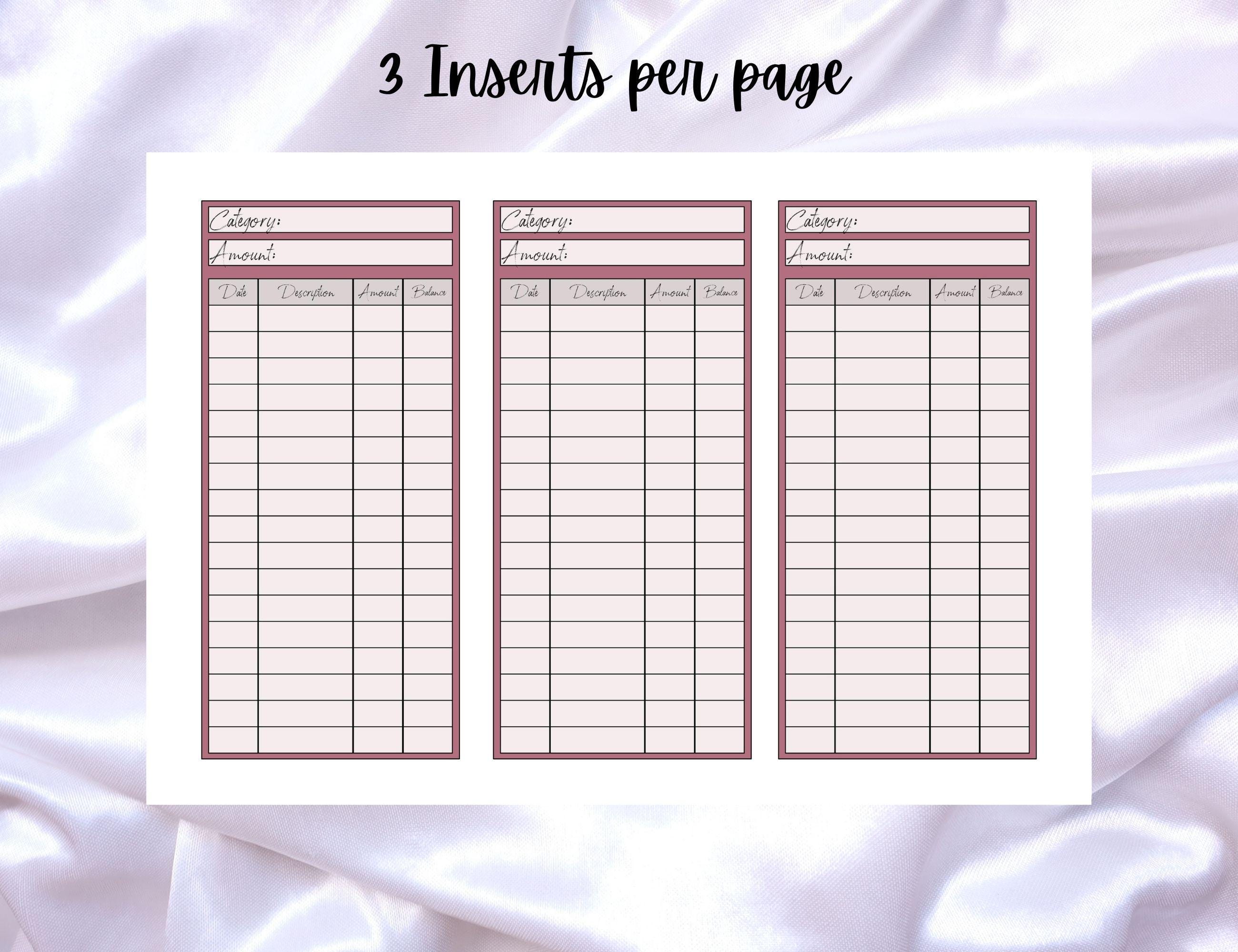 Earth Tone Cash Budgeting Tracker: A6 Cash Envelope Insert (digital ...
