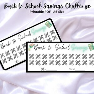 Back to School Savings Challenge Coloring Pages, Color by number, Savings Challenge, Save by Color, A6