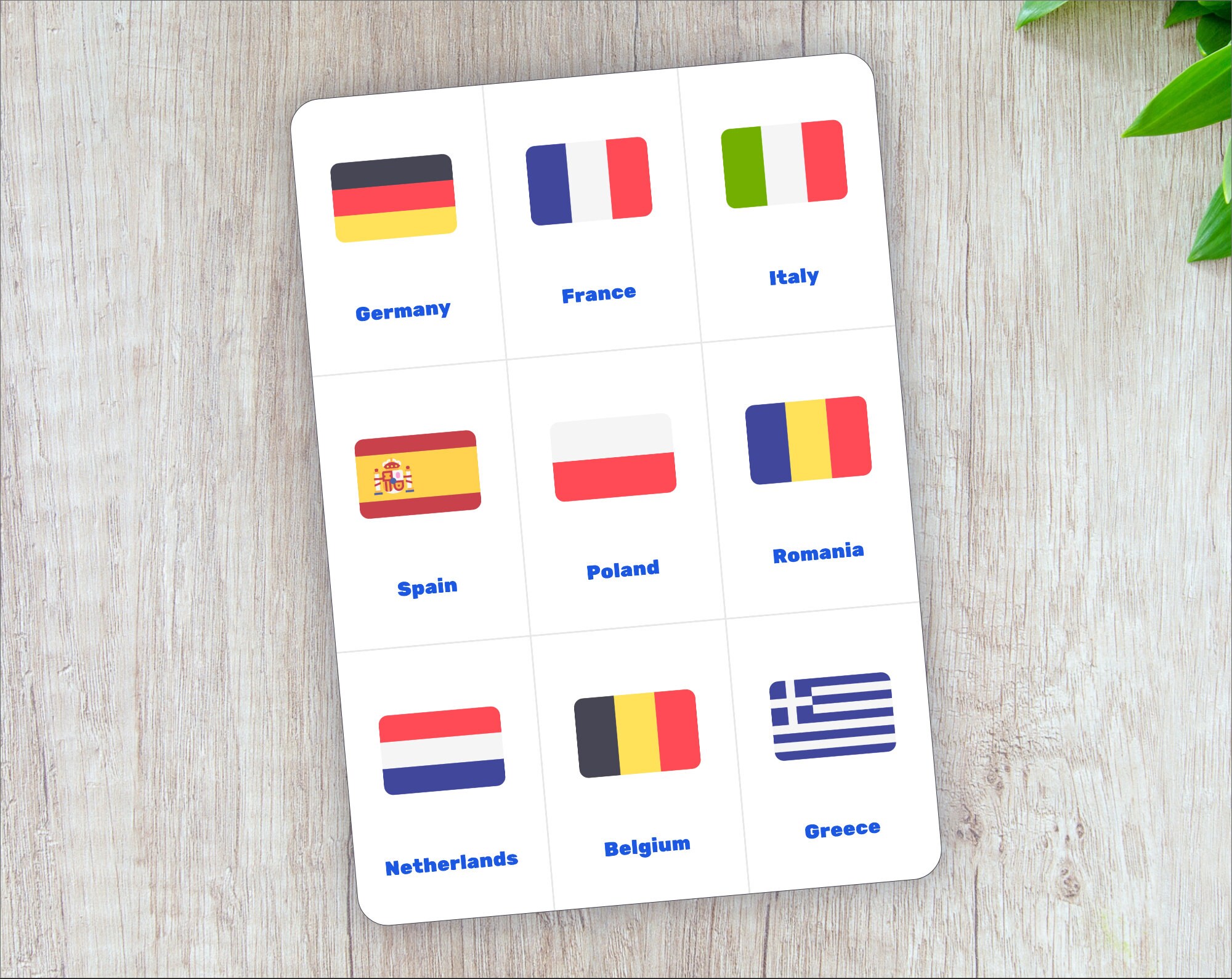 European Countries Flashcards A4 Printable Flashcards - vrogue.co