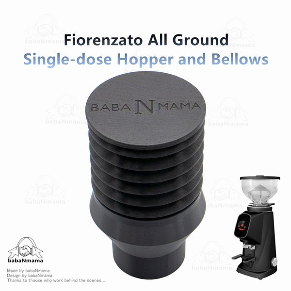 Fiorenzato All Ground Espresso babaNmama Single-dose Hopper and Bellows