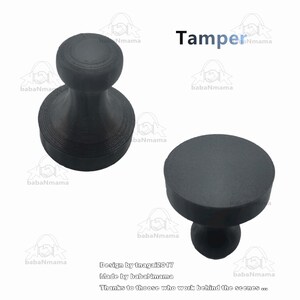 Cafflano Kompresso Dosing Funnel, Tamper and Tamping Base image 3