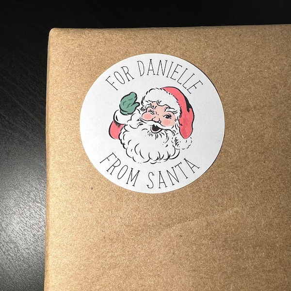 Personalized From Santa Stickers || Christmas Gift Stickers || From Santa Stickers