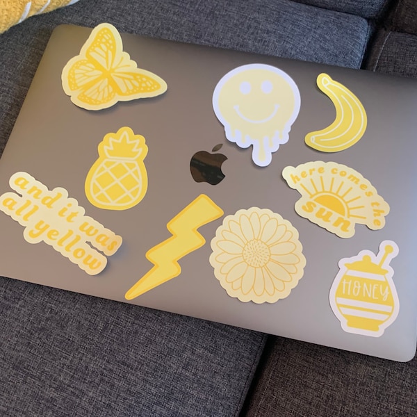 Yellow Stickers Etsy