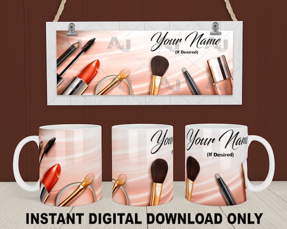 Maquillaje diseños de sublimación de tazas de 11 oz 12 oz y - Etsy España Maquillaje diseños de sublimación de tazas de 11 oz 12 oz y - Etsy España