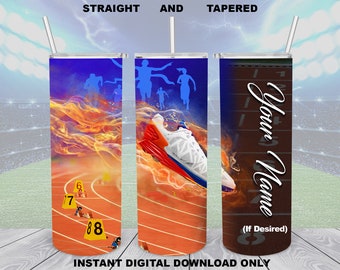 Track Shoe Flames 20oz Tumbler Sublimation Design (Digital Download)
