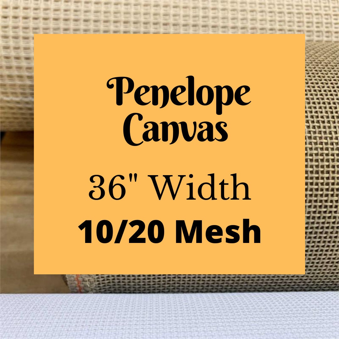 PENELOPE CANVAS for Needlepoint Zweigart Brand Penelope Doublemesh Canvas 10/20 Count, 36 91.4