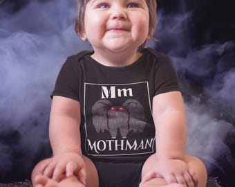 Body per neonati M per Mothman, vestiti per neonati gotici, cose per neonati gotiche, vestiti per neonati carini e divertenti, tutine gotiche per Halloween