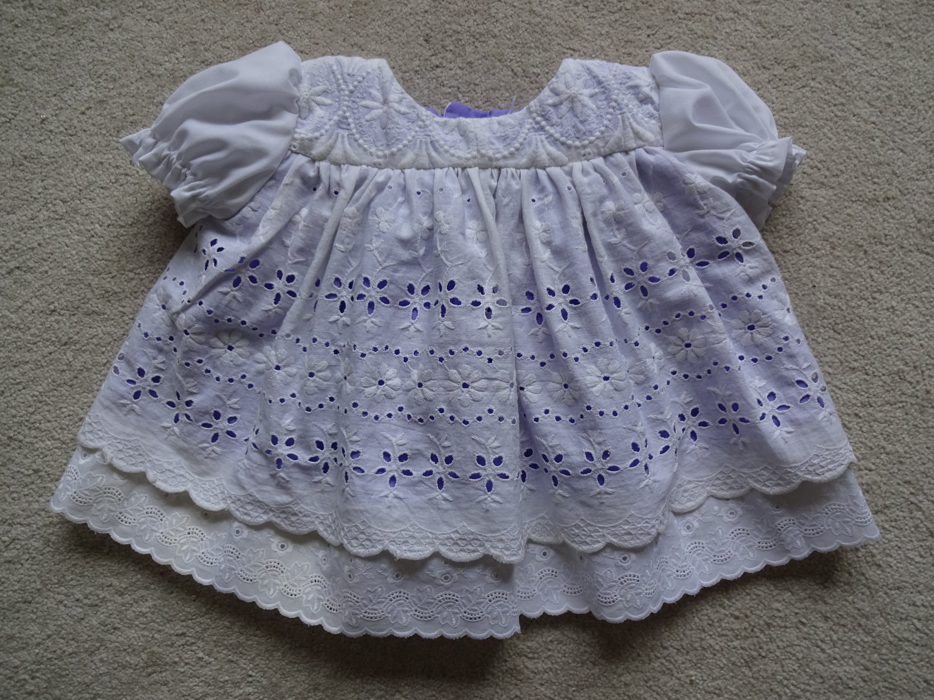 Baby Dress Fully Lined Cotton Broderie Anglais Summer Dress Etsy