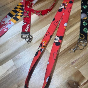 Disney Tygband: Handgjord bomulls ID-korthållare, nyckelring