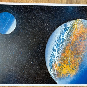 Earth Spray Paint Art
