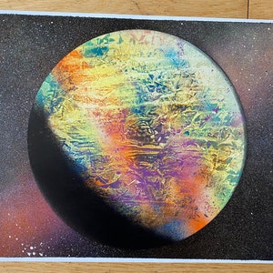 Multi Colour Spray Paint Art