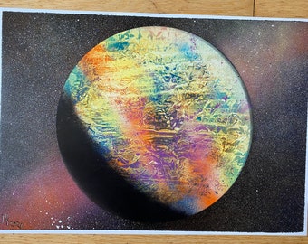 Multi Colour Spray Paint Art