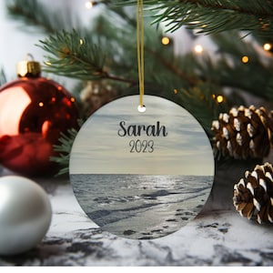 Sanibel Island Personalized Ornament Florida Sanibel Island Ornament Christmas Ornament Tree Travel Ornaments Sanibel Island Gift Ornament