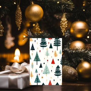 Set di biglietti di auguri natalizi Woodland, confezione di biglietti di auguri per le vacanze, set di biglietti di varietà di scene, biglietti di auguri della foresta, set di biglietti di ringraziamento invernali Woodland di 5
