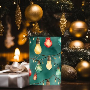 Ensemble de cartes de Noël Woodland - Cartes de voeux uniques avec des rennes pour les fêtes - Ensemble de papeterie de Noël avec décor, assortiment de cartes de vœux