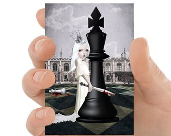 Chess Piece ACEO Print - Surreal Art