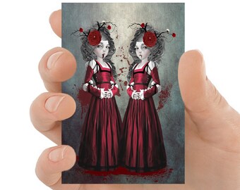 Vampire Art ACEO Print - Gothic Artwork