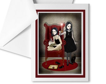 Sister Witches Art Card - Suitable For Framing