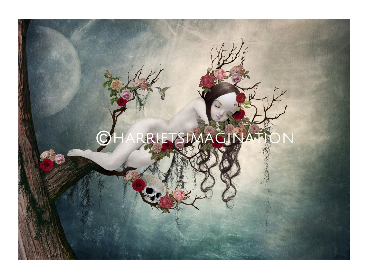 Fairytale Art Print, Sleeping Beauty - HarrietsImagination