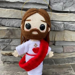 Heart of Jesus amigurumi crochet