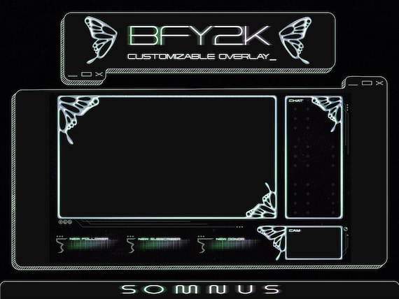 Twitch Stream Package - BFY2K / Stream Overlay / Butterfly