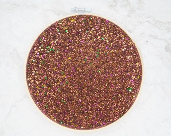 Pin Display ''Autumn'' / Glitter Enamel Pin Board / Enamel Pin Hoop / Enamel Pin Collection Display / Glitter Pin Display / Pin Board