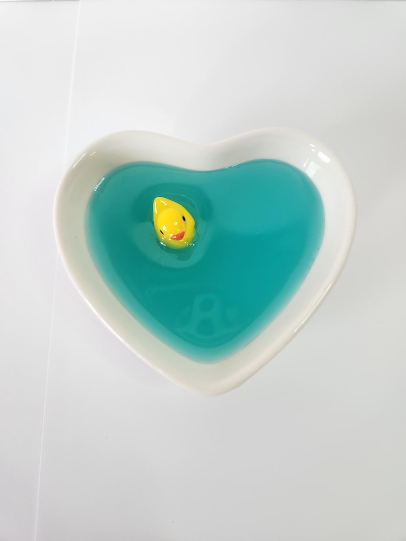 Heart Ring Dish with Rubber Duckie