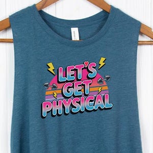 Totally Rad 90s Workout Tank Top - Retro Gym Style Physical Fitness Shirt