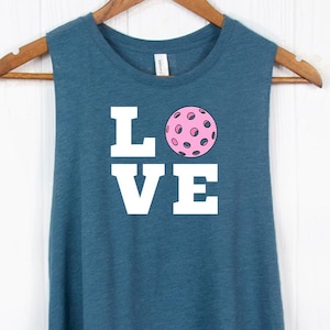 Pickleball Love shirt - Pickleball tanks Pickleball gift Pickleball Shirt for Women Sports Tshirt for Pickleball Lover Pickelball Tanks
