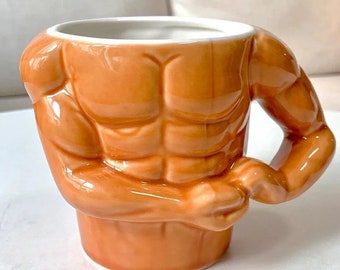 Muscle Man Mug for him Bodybuilding Gifts Funny workout gifts Funny fitness Mugs Christmas gifts for him fitness instructor gift Gym coach