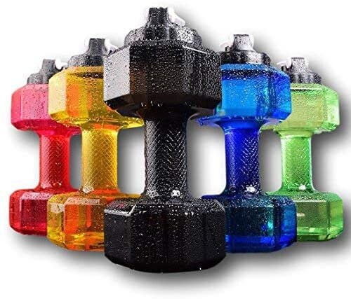Hantel-Wasserflasche 2,2 L – Fitness-Geschenk Für Männer, Auslaufsicher, Aus PETG