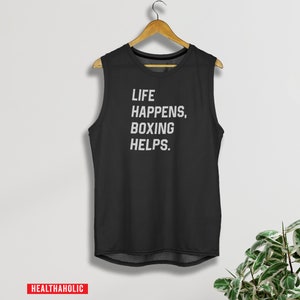 Funny boxing shirt - kickBoxing shirt, Boxing tank top, Kick boxing, MMA, muay thai shirt, Boxing gift, tank top for women, boxing helps