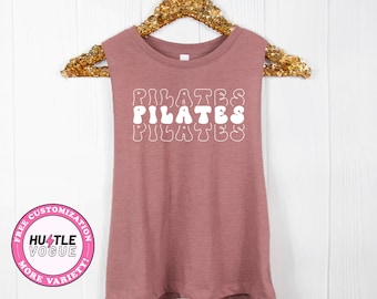 Pilates Workout motivation shirts Pilates mom shirt funny pilates tank tops pilates shirt for women pilates gift