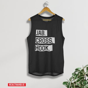 Jab Cross Hook - Boxing tank top, Boxing shirt, Boxing women&#39;s shirt, Boxing gift, Gift for bixer, Kick boxing shirt, Kickboxing tank
