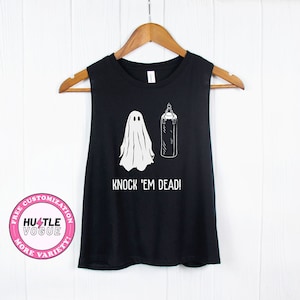 Funny Boxing Shirts for Halloween Knock em dead ghost boxing tanks funny Halloween gift for boxers boxing lover shirts