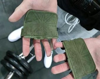 Fitness Gym Grip Pads, Weightlifting, Powerlifting, Cross Training, Deadlift, Workout Gloves for Men & Women, Gripper Palm Protection