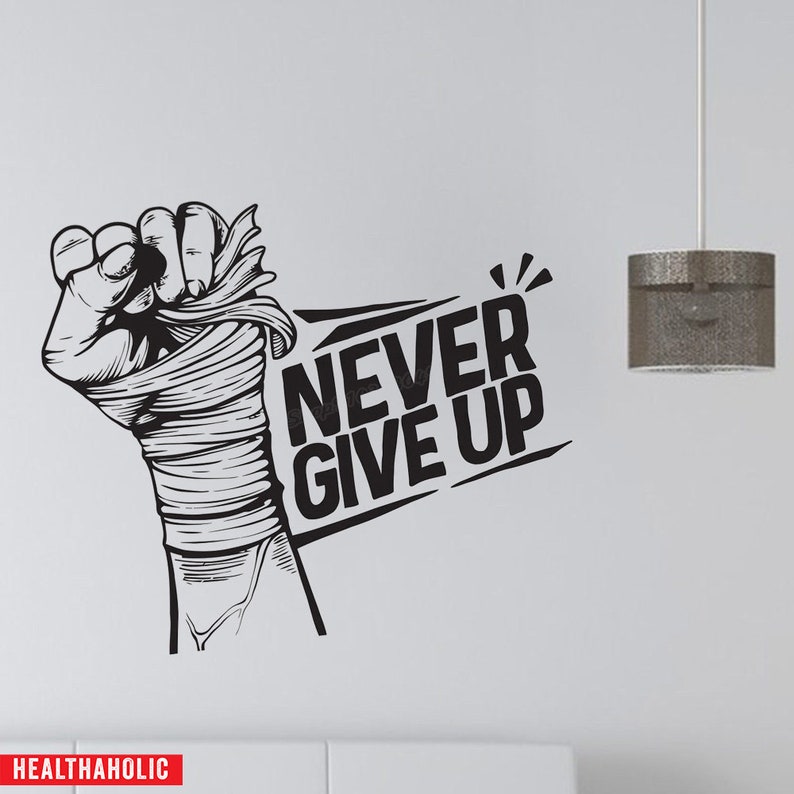 Motivational Wall Decals Gym Wall Decor Quotes Etsy
