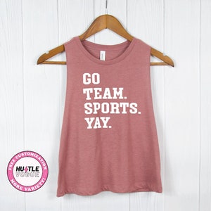 sarcastic sports shirt  Go team sports yay shirt funny game day shirts funny sports parent shirts baseball hockey football funny sports tee