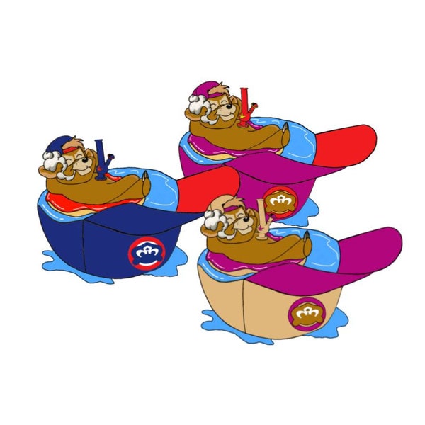 Bathing Cubs enamel pin