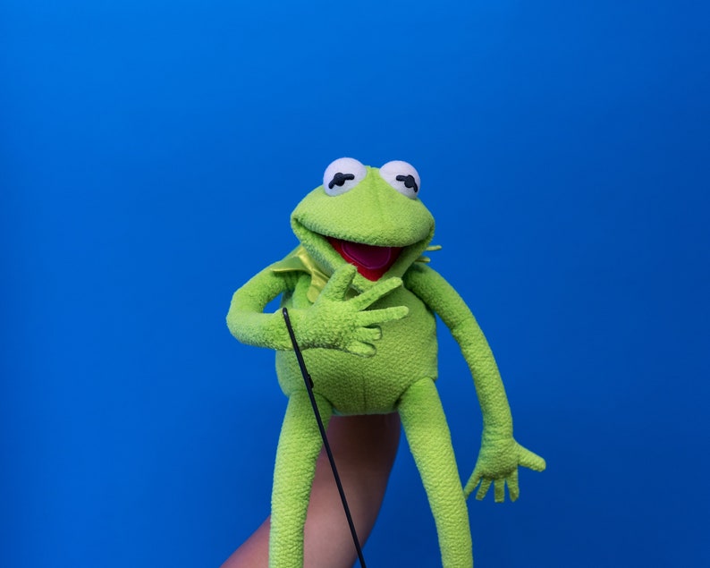 Kermit the Frog Hand Puppet Muppet Puppet Etsy