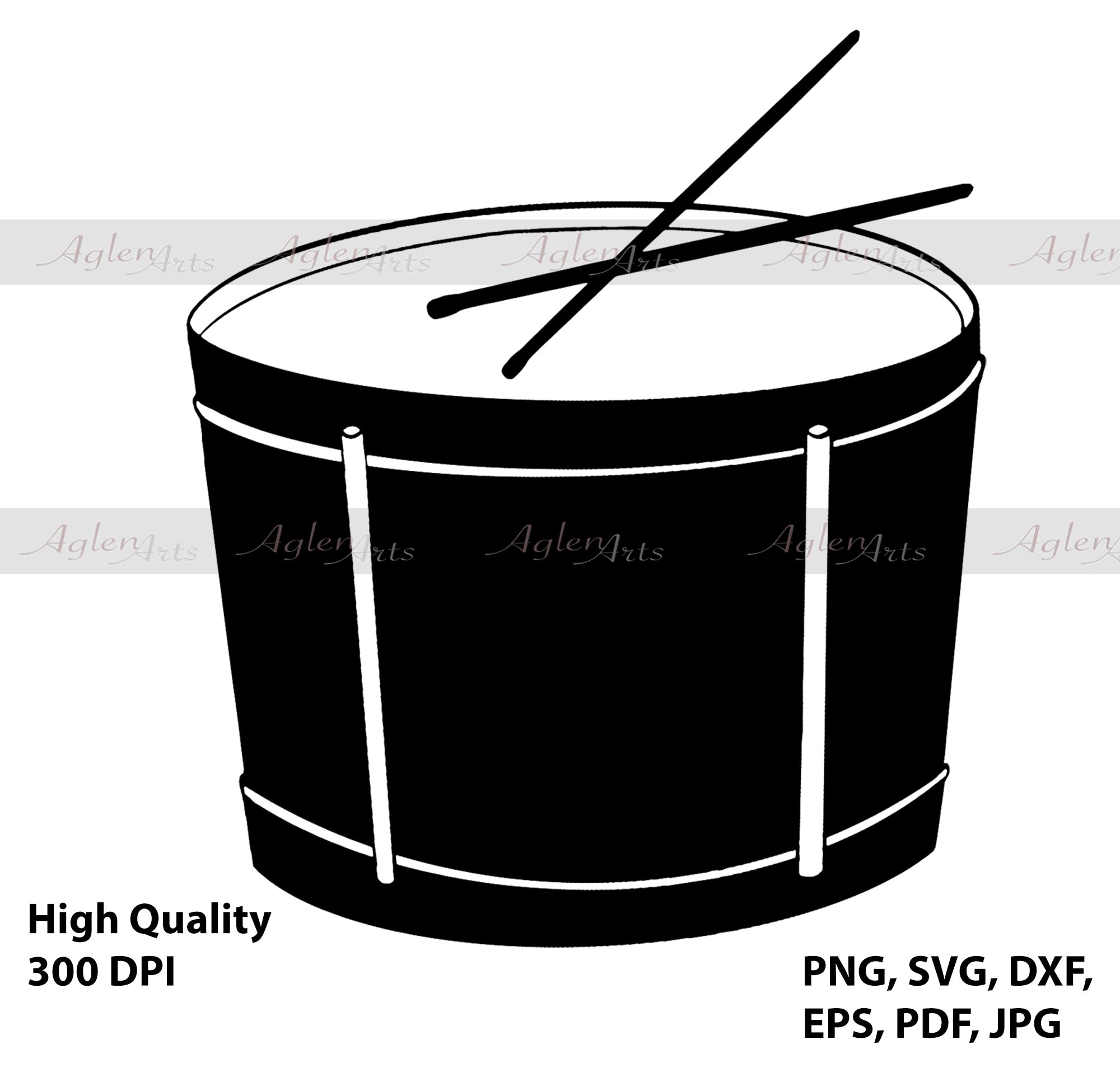 Drum, SVG, PNG, DXF, Eps, Pdf, Jpg Etsy
