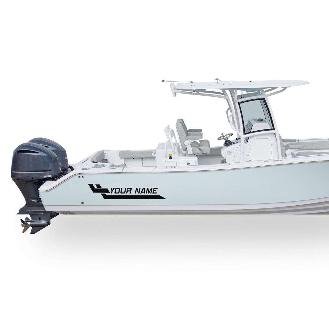 Racing Boat Decals Side Sticker Compatible With Center Console Boat ...
