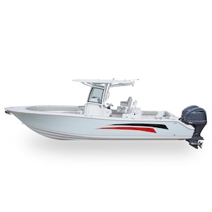 Graphic Kit Boat Decals Compatible with Center Console Boat Sport Stripes Sticker Bowriders