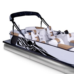 Pontoon Boat Dual Wakeboard/paddle Board W/storage Rack 