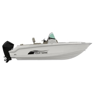 Boat Decal Compatible with Boston Whaler 230 Outrage Boat Sticker Vinyl Marine Name Lettering